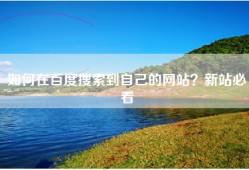 如何在百度搜索到自己的网站？新站必看