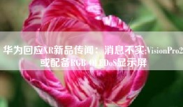 华为回应XR新品传闻：消息不实;VisionPro2或配备RGB OLEDoS显示屏