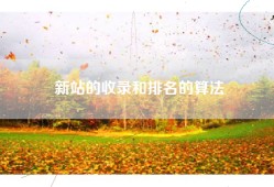 新站的收录和排名的算法